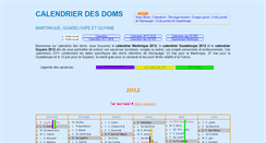 Desktop Screenshot of calendrier-des-doms.fr
